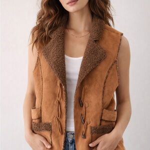 Montanaco faux Suede western vest